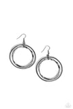 Paparazzi Rebel Rotation - Black Earrings