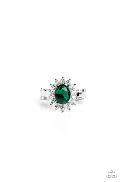 Paparazzi Red Carpet Reveal - Green Oval-Cut Ring