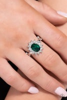 Paparazzi Red Carpet Reveal - Green Oval-Cut Ring