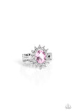 Paparazzi Red Carpet Reveal - Pink Oval-Cut Rhinestone Ring