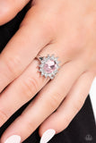Paparazzi Red Carpet Reveal - Pink Oval-Cut Rhinestone Ring