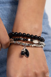 Paparazzi Redefined Romance - Black Bracelet