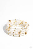 Paparazzi Refined Retrograde - Gold Stretchy Bracelets