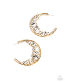 Paparazzi Refined Rewind- Gold Hoops Earrings