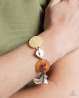 Paparazzi Reflective Ratio - Brown Bracelet