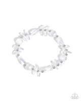 Paparazzi Reflective Ritardando - White Bracelet