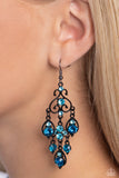 Paparazzi Regal Renovation - Blue Earrings