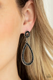 Paparazzi Regal Revival - Black Earrings