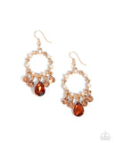 Paparazzi Regency Radiance- Brown Earrings
