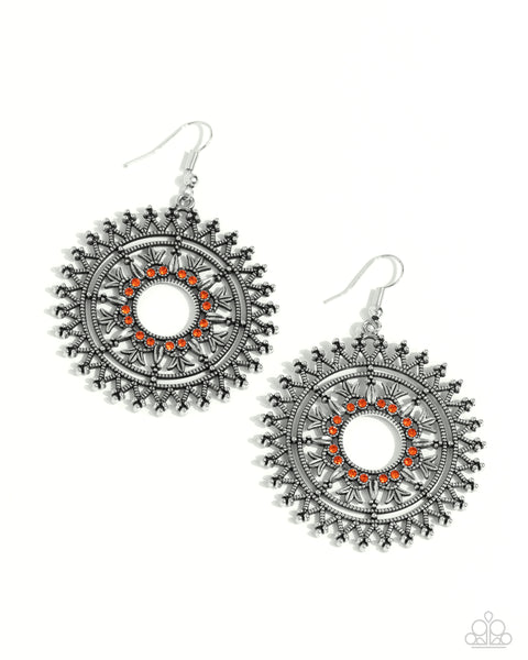 Paparazzi Revel in Radiance - Orange Earrings