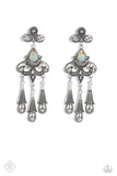 Paparazzi JULY FF Revered Rustic - Blue Earrings
