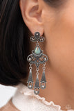 Paparazzi JULY FF Revered Rustic - Blue Earrings