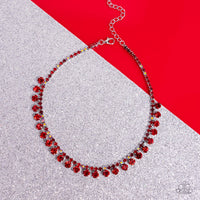 Paparazzi Ritzy Rhinestones - Red Necklace