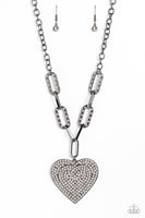 Paparazzi Roadside Romance - Black Heart Necklace