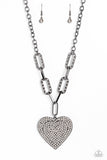 Paparazzi Roadside Romance - Black Heart Necklace