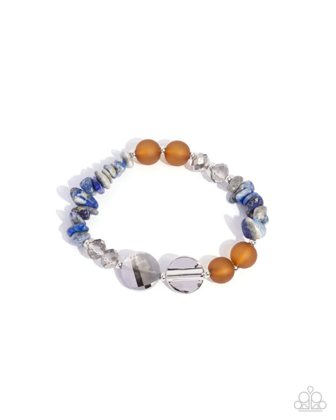 Paparazzi Robust Reflection- Blue Bracelet