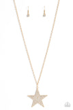 Paparazzi Rock Star Sparkle - Gold Necklace