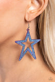 Papparazzi Rockstar Energy - Purple Star Earrings