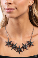 Paparazzi Rockstar Ready - Black Hemitite Star Necklace