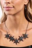 Paparazzi Rockstar Ready - Black Hemitite Star Necklace