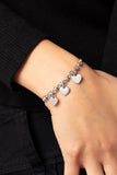 Paparazzi Romance Tale - Silver Heart Bracelet