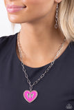Paparazzi Romantic Gesture - Pink Heart Necklace