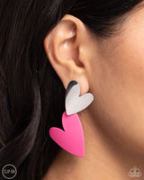 Paparazzi Romantic Occasion - Pink Clip-Ons Earrings