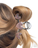 Paparazzi Romantic Rampage-- Pink Heart Hair Accessory