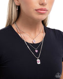 Paparazzi Romantic Rubato- Pink Necklace