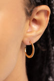 Paparazzi Royal Runway - Gold Hoops Earrings