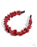 Paparazzi Ruffled Rebel- Red HairBand