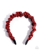 Paparazzi Ruffled Rebel- Red HairBand