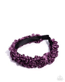 Paparazzi Ruffled Recruit- Purple HairBand