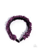 Paparazzi Ruffled Recruit- Purple HairBand