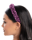 Paparazzi Ruffled Recruit- Purple HairBand