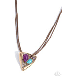 Paparazzi Runaway Rusticity- Purple Necklace