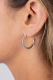 Paparazzi Runway Ready - Silver Hoops Earrings