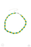 Paparazzi SEED Limit - Green Floral Necklace