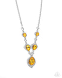 Paparazzi SPADES of Shimmer- Yellow Necklace