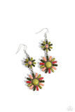 Paparazzi SUN Wild - Green Earrings