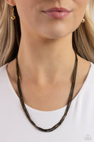 Paparazzi Salvaging Sass - Black Necklace