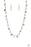 Paparazzi Sand Dollar Sass - Green Leek Beads Necklace