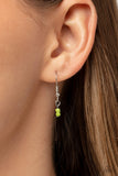 Paparazzi Sand Dollar Sass - Green Leek Beads Necklace