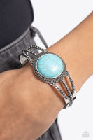 Paparazzi Sandstone Sojourn - Blue Bracelet