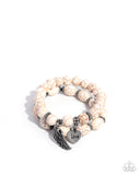 Paparazzi Santa Fe Settlement- White Bracelet