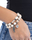 Paparazzi Santa Fe Settlement- White Bracelet