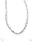 Paparazzi Satellite Strands - Silver Necklace