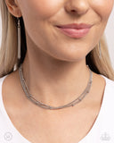 Paparazzi Satellite Strands - Silver Necklace