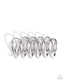 Paparazzi Scalloped Showstopper- Silver Hair Clip