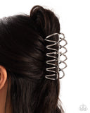 Paparazzi Scalloped Showstopper- Silver Hair Clip